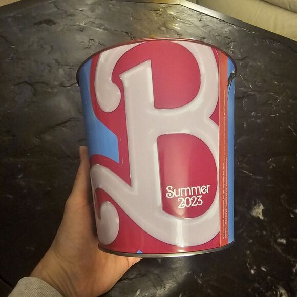 Barbie The Movie Summer 2023 Embossed Tin Popcorn Bucket CINEMARK EXCLUSIVE - Picture 2 of 5